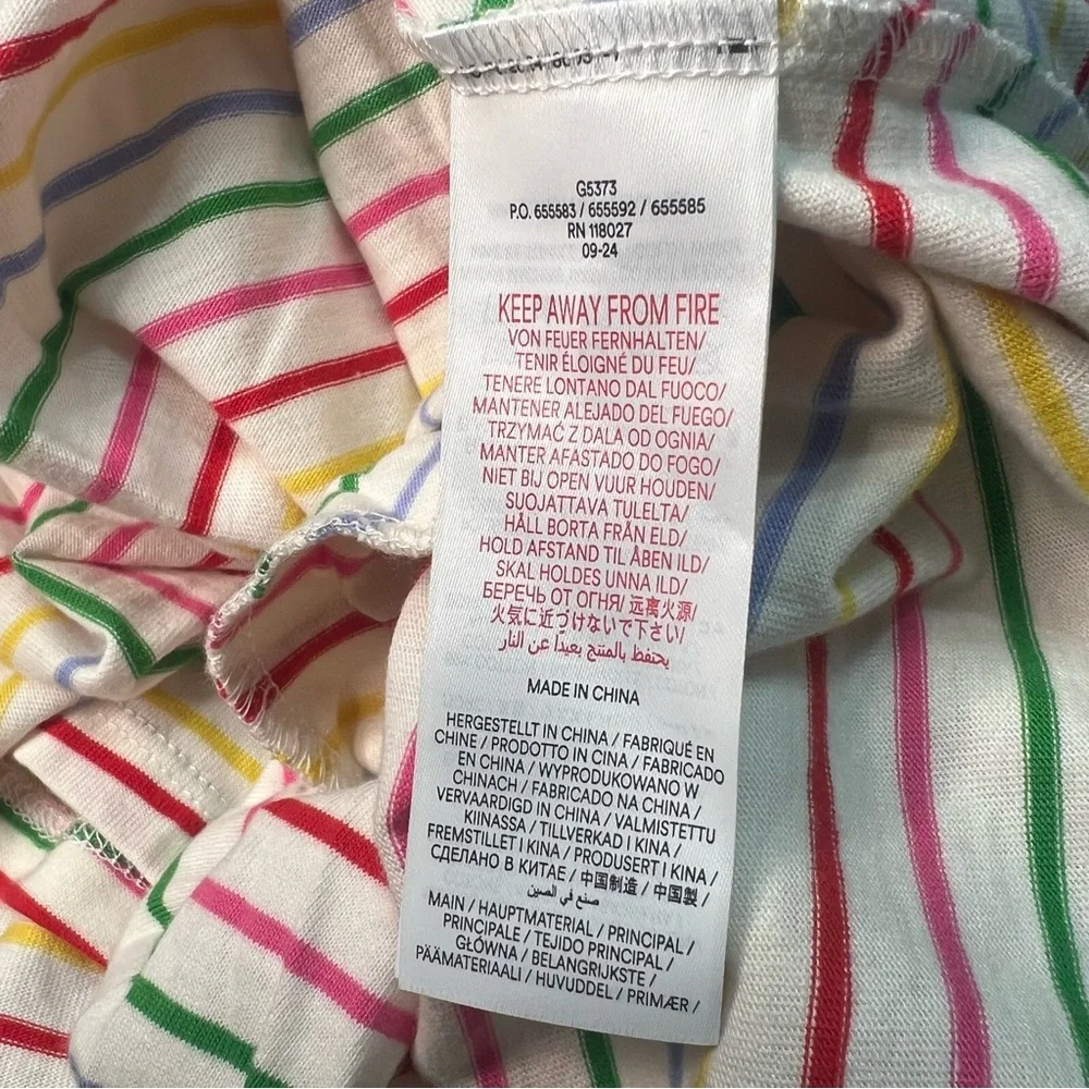 Mini Boden Pleated Jersey‎ Skirt Striped Skort 13-14Y NEW